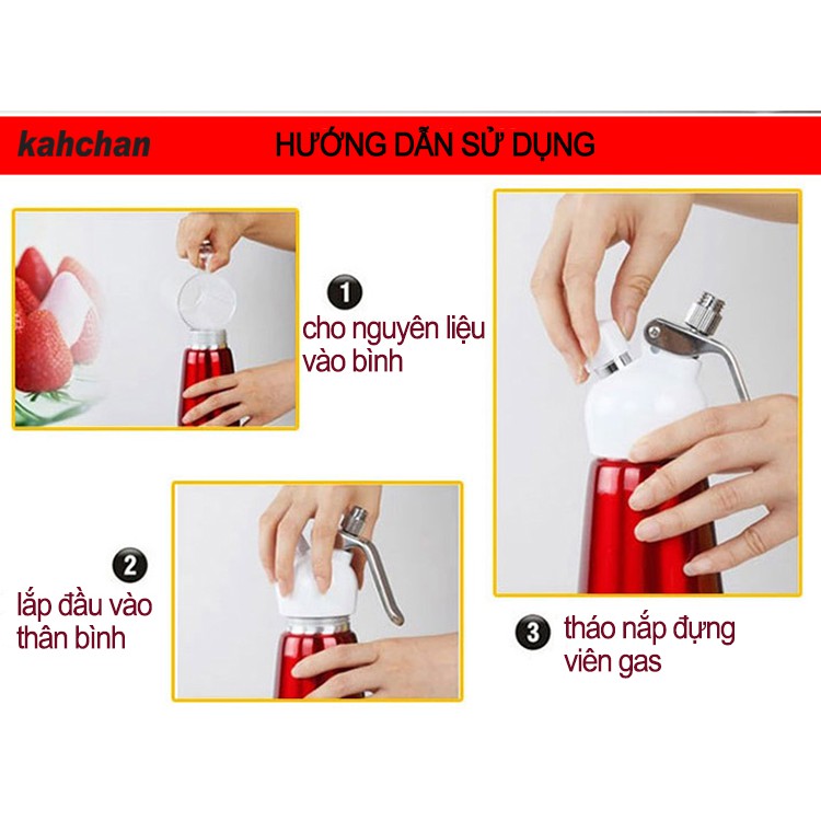 Bình xịt kem tươi 500ml Kahchan EP5198