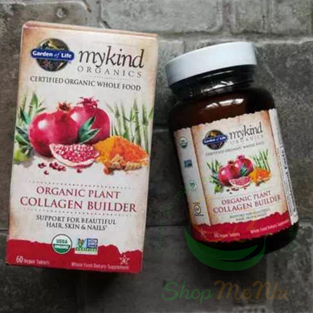 Viên Collagen Thực Vật Hữu Cơ Collagen Builder của Garden of Life Mykind, 60 Viên.