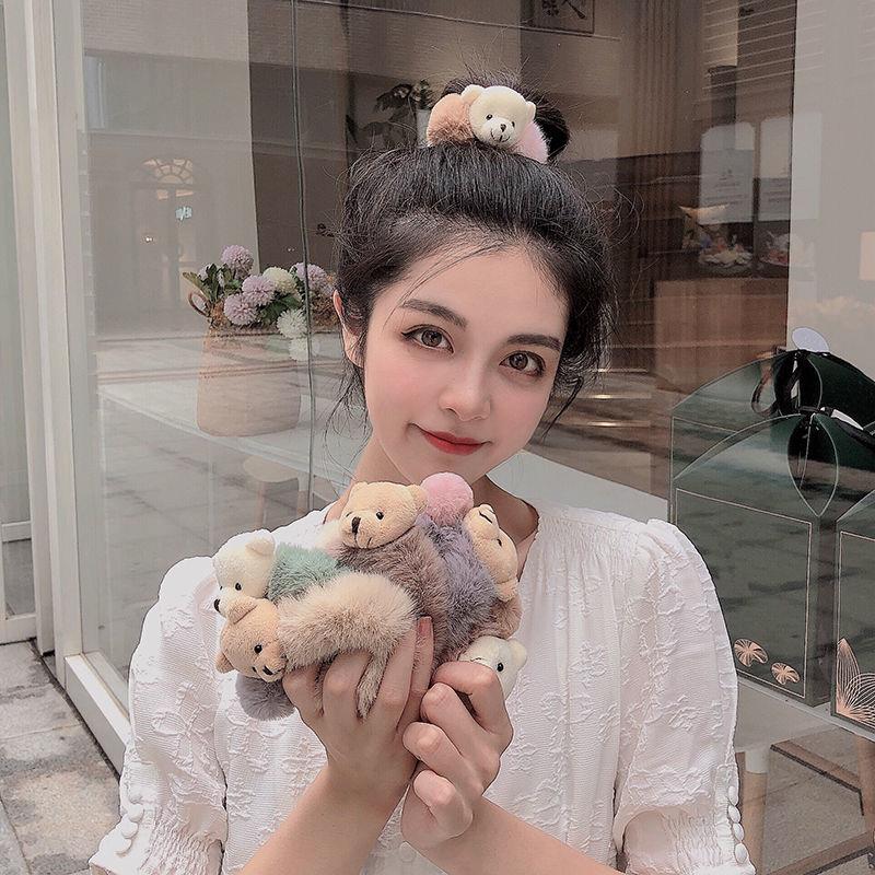Dây cột tóc hình chú gấu dễ thương cho nữ