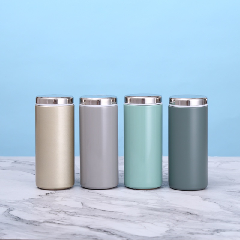 Bình Nước Mini Siêu Nhẹ Bằng Thép Không Gỉ Phong Cách Nhật Bản
