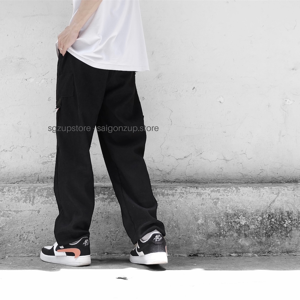 Quần ống suông Tăm nhuyễn ĐEN - SAIGONZUP