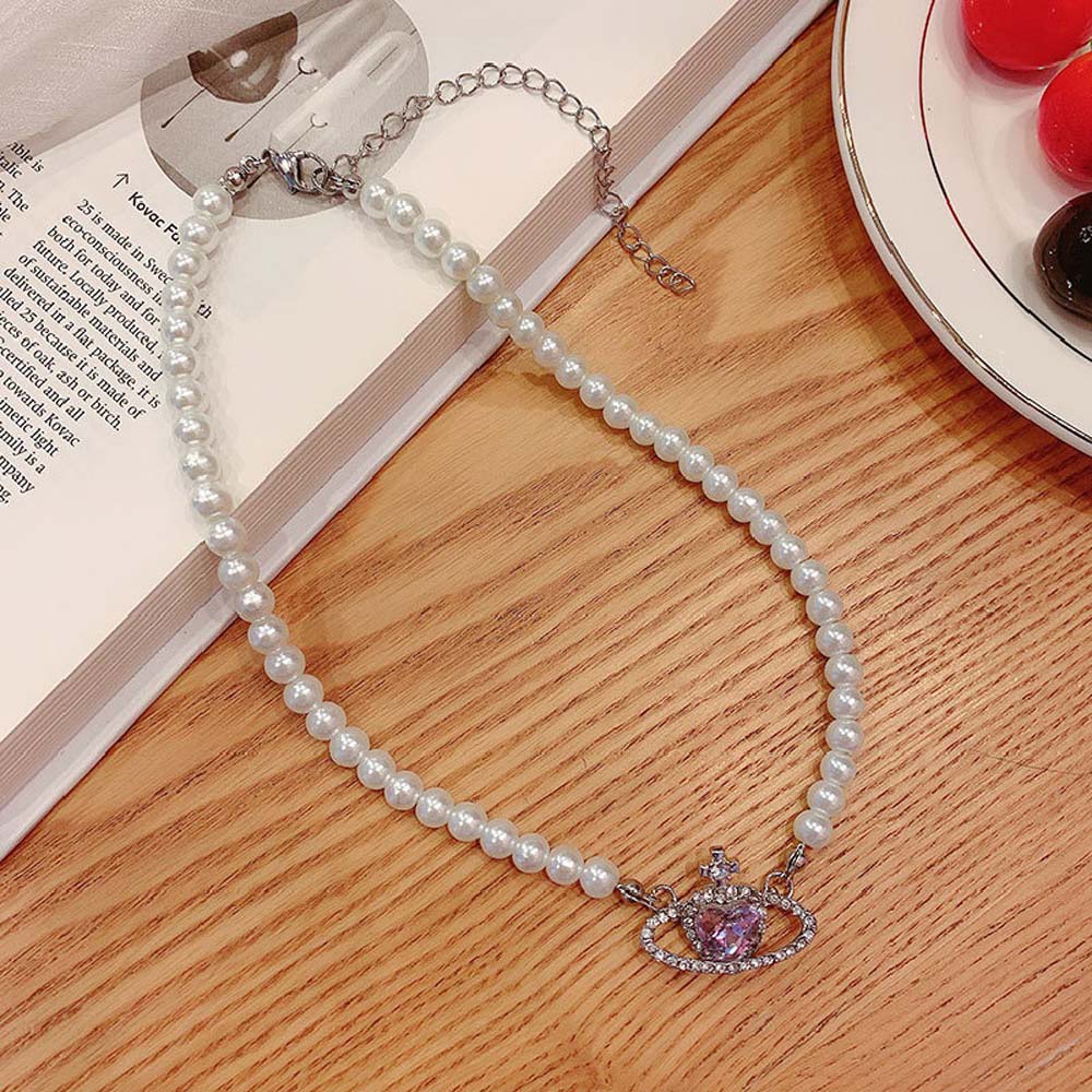 vòng cổ / Vòng Tay / Khuyên Tai Hình Trái Tim / Hành Tinh Màu Tím Thanh Lịch Thời Trang Cho Nữ