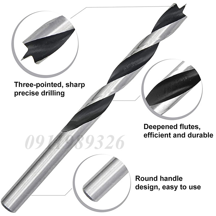 ❤️FREESHIP❤️ Bộ 8 mũi khoan gỗ 3-10mm - mũi khoan khoét lỗ gỗ