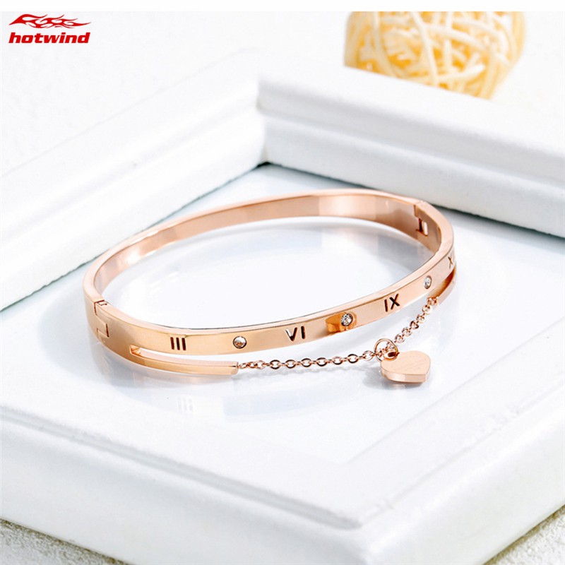 Vòng Tay Chuỗi Hạt Mặt Hình Trái Tim Thời Trang Cho Nữ