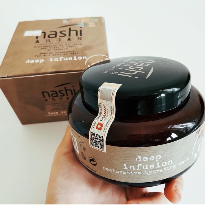 Hấp dầu phục hồi tái tạo cấu trúc tóc Nashi Argan Mask 500ml