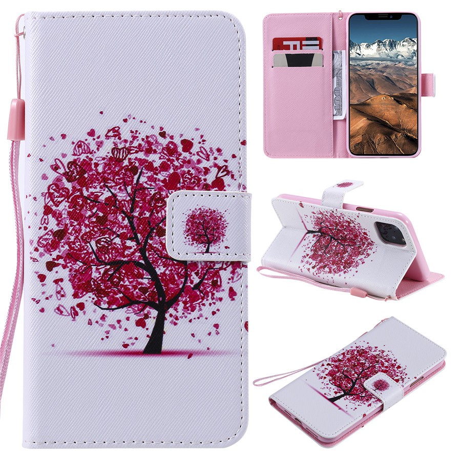 Bao da điện thoại tô vẽ hoa văn cho Apple Iphone 11/11 Pro/11 Pro Max | BigBuy360 - bigbuy360.vn
