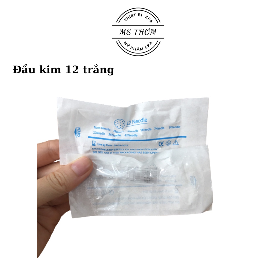 {GIÁ TỐT} đầu kim lăn trắng (12,36,nano) dùng cho máy M5, M7, N2,... dùng để cấy tinh chất, hồng sâm, cấy tảo, cấy phấn