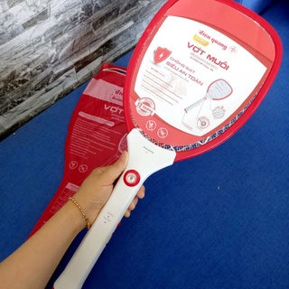 Vợt muỗi Điện Quang cao cấp EMR02/EMR04 - Lưới 3 lớp kim loại chống gỉ siêu bền