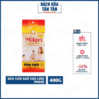 Bún tươi dạng khô sợi lớn Mikiri, gói 400g