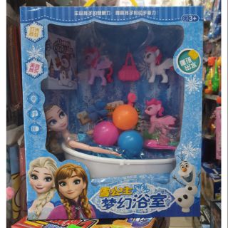 Bồn tắm búp bê Elsa và ngựa Pony đồ chơi cho bé gái