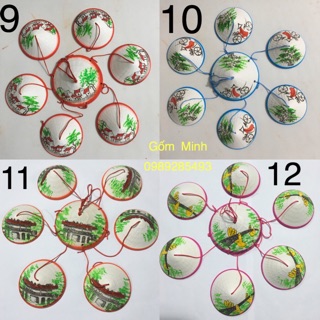 Chuông gió gốm hình nón