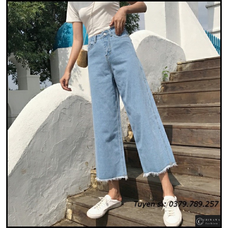 [Sỉ] Quần jean nữ baggy giá rẻ TA10