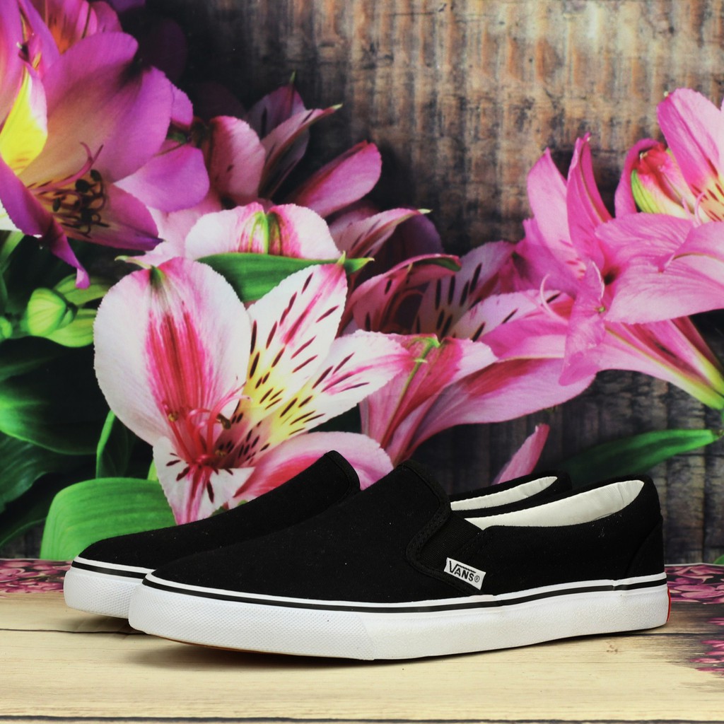 Giày Slip on Van Vải canvas Màu Đen