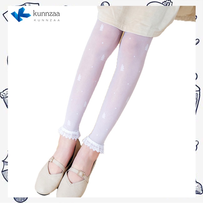 Quần tất cho bé gái PinShang ren mỏng thoáng khí chống muỗi màu sắc xinh xắn