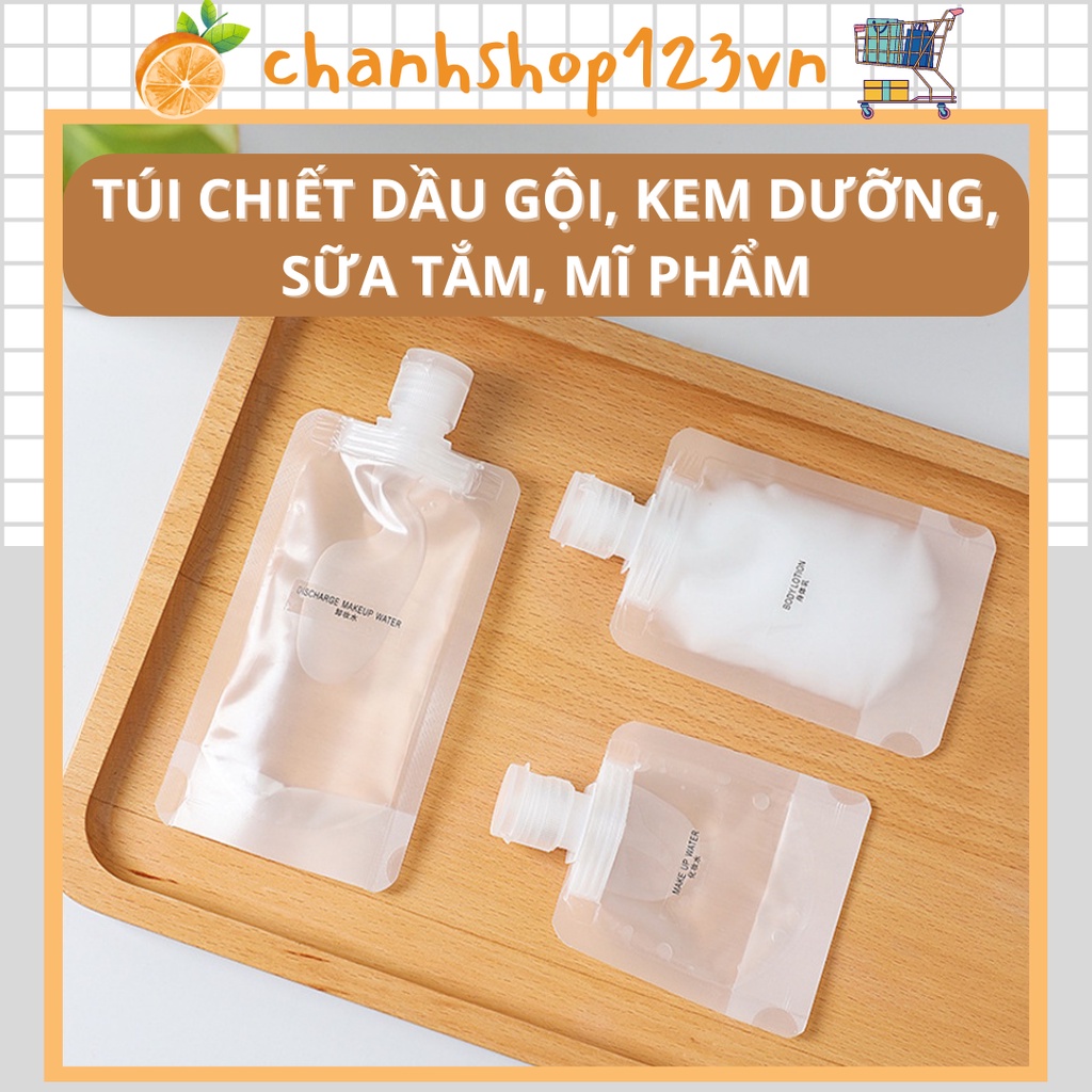 Túi chiết dầu gội, kem dưỡng, sữa tắm, mĩ phẩm sử dụng khi đi công tác, du lịch - 10141