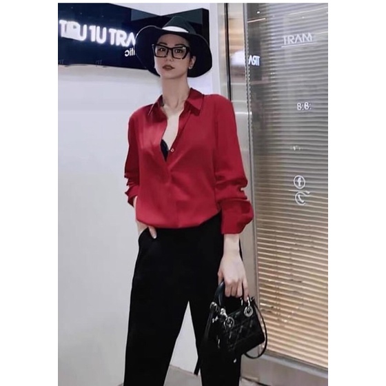A002 Áo sơ mi lụa nhiều màu Zara xuất