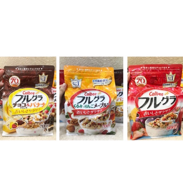 [Hàng Nhật] Ngũ cốc Calbee Nhật Bản 800gram.