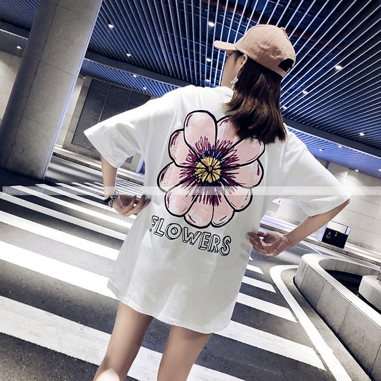 ÁO THUN TAY LỠ in bông hoa | BigBuy360 - bigbuy360.vn