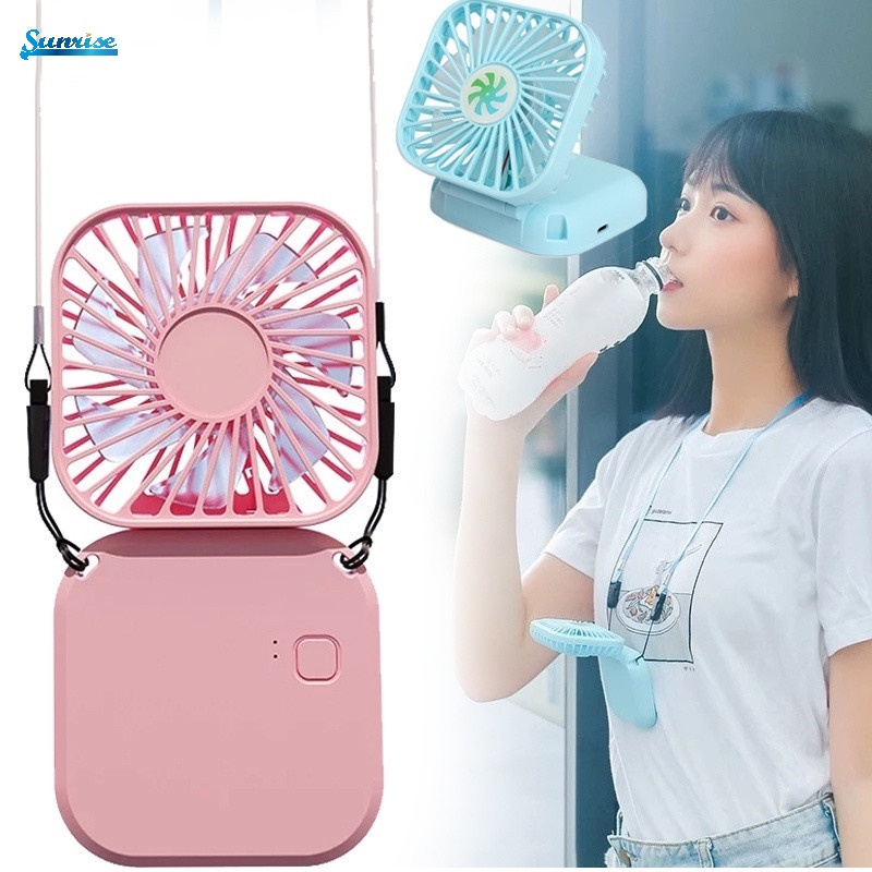 Quạt USB Mini Đeo Cổ/Cầm Tay Có Thể Gấp Gọn Mang Đi Tiện Dụng
