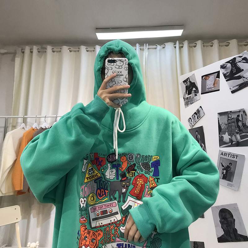 Áo Hoodie Dáng Rộng Phong Cách Hàn Quốc Thời Trang Cho Nam | BigBuy360 - bigbuy360.vn
