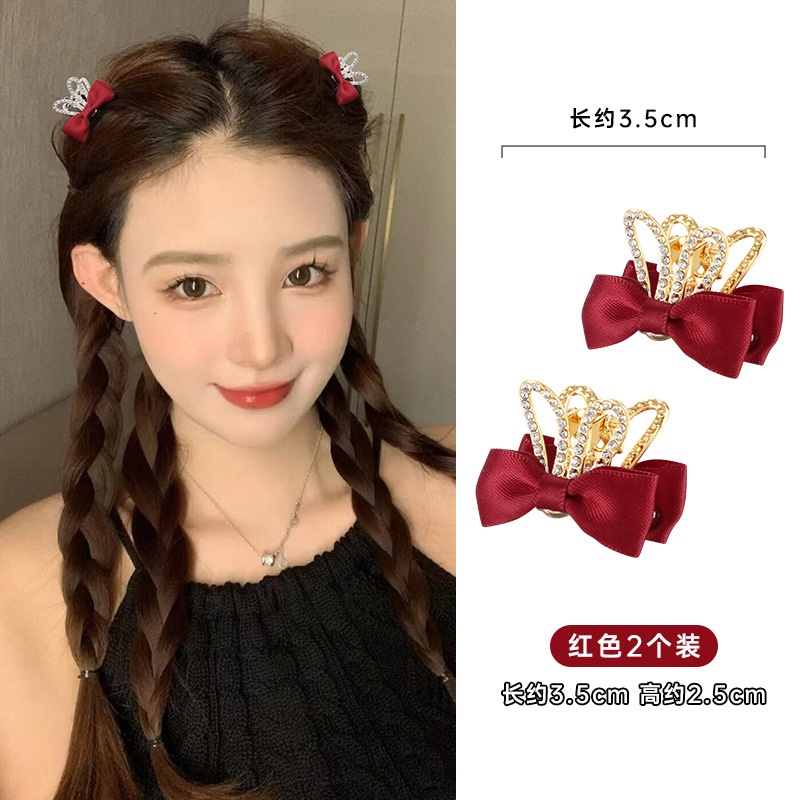 Kẹp Tóc Nơ Tai Thỏ Nhỏ Xinh Phong Cách Công Chúa 2022