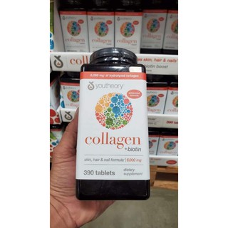 [ Hàng Mỹ] Viên Uống Youtheory Collagen Advanced 390 Viên collagen Type 1,2&3 - Mẫu mới