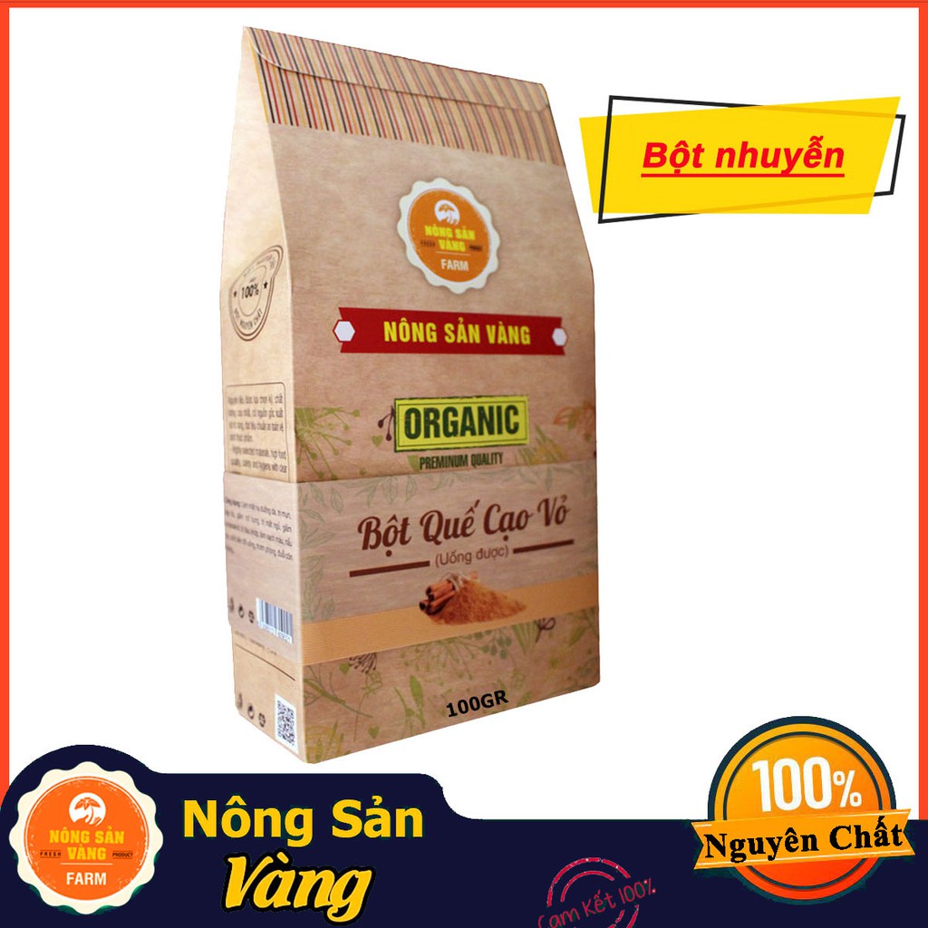 Bột Quế Cạo Vỏ (Uống Được)- Nông Sản Vàng 100gr