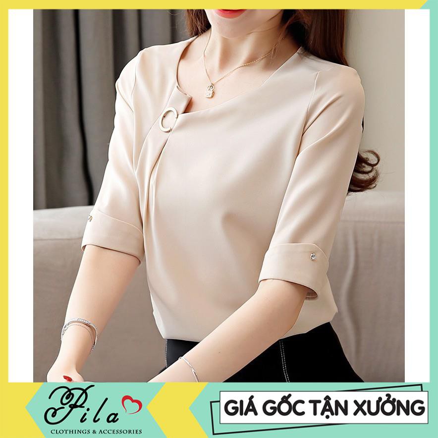 [Giá gốc tận xưởng] ÁO KIỂU NỮ CÔNG SỞ TAY LỠ CỔ CÁCH ĐIỆU AP0058 - CÓ HÌNH THÂT