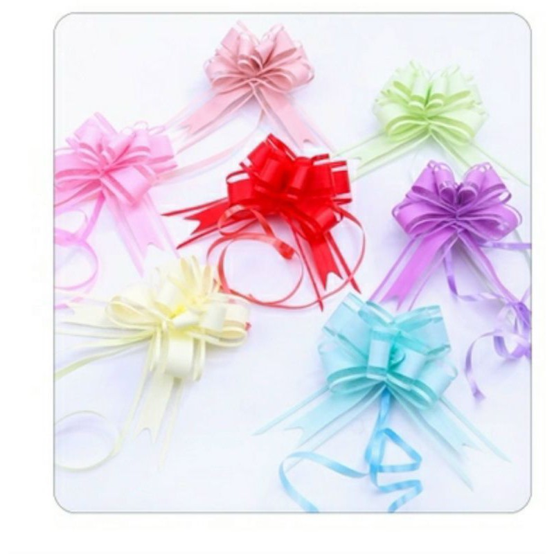 1 túi 10 cái nơ rút voan bản 5cm