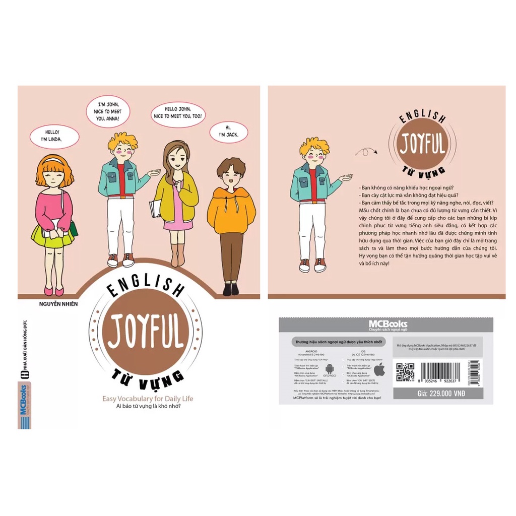 Sách - Joyful English – Easy vocabulary for daily life (Ai bảo từ vựng là khó nhớ) Mcbooks
