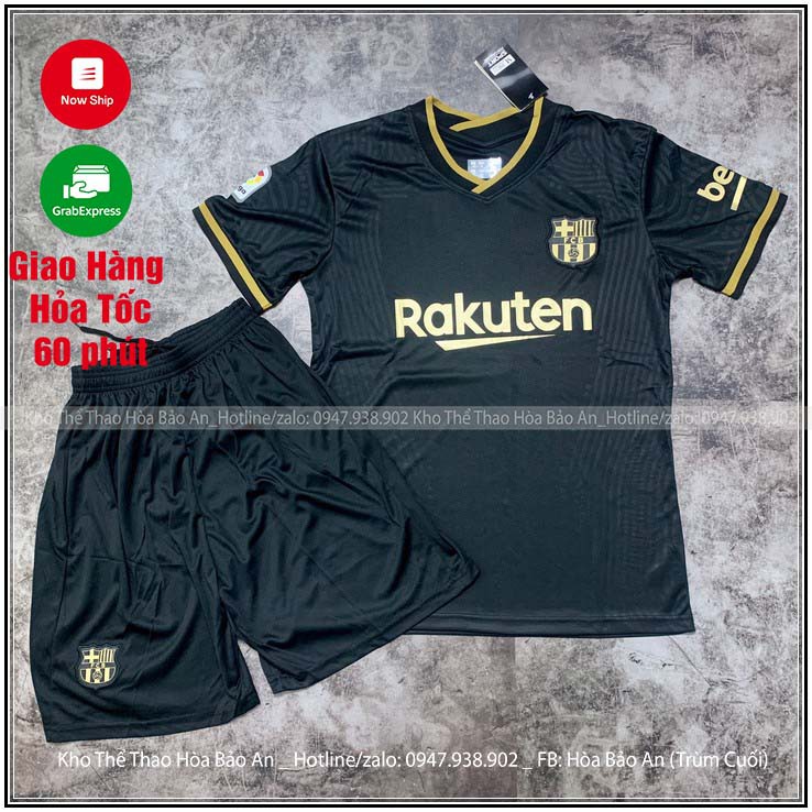 [Mã FAMAYMA2 giảm 10K đơn 50K] FREESHIP/ BỘ QUẦN ÁO BÓNG ĐÁ CLB BARCA/ QUẦN ÁO ĐÁ BANH CLB LIVERPOOL ĐEN MÙA 2019/2020