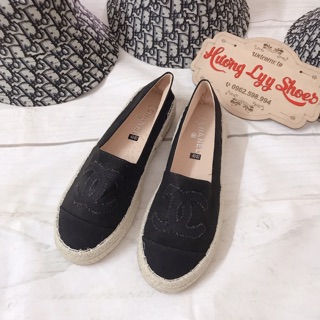 Giày slipon chanel viền cói