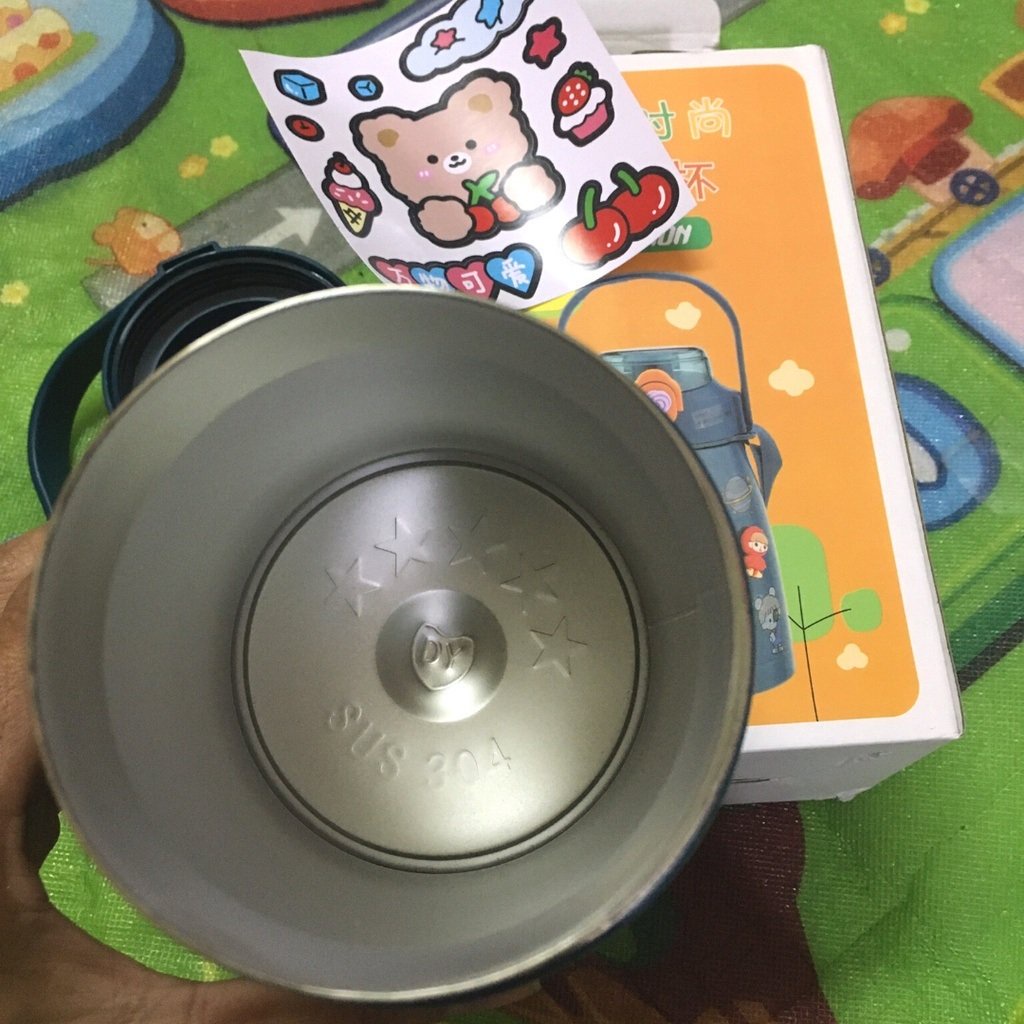 Bình giữ nhiệt Ulike 800ml, Bình giữ nhiệt Inox 304 có Sticker trang trí