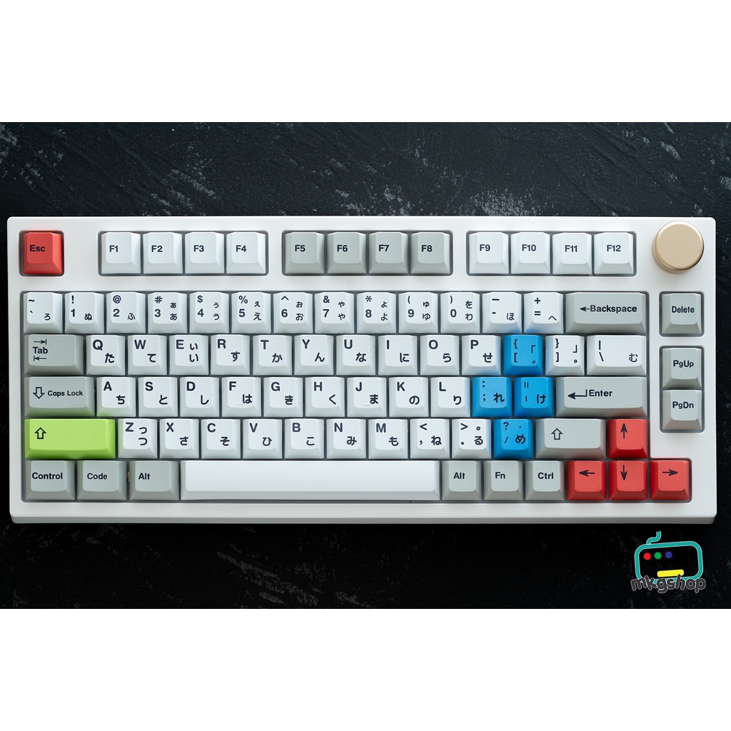 Keycap Color Brick nhựa PBT in dye-sub 192 nút màu cực đẹp, song ngữ, cherry profile