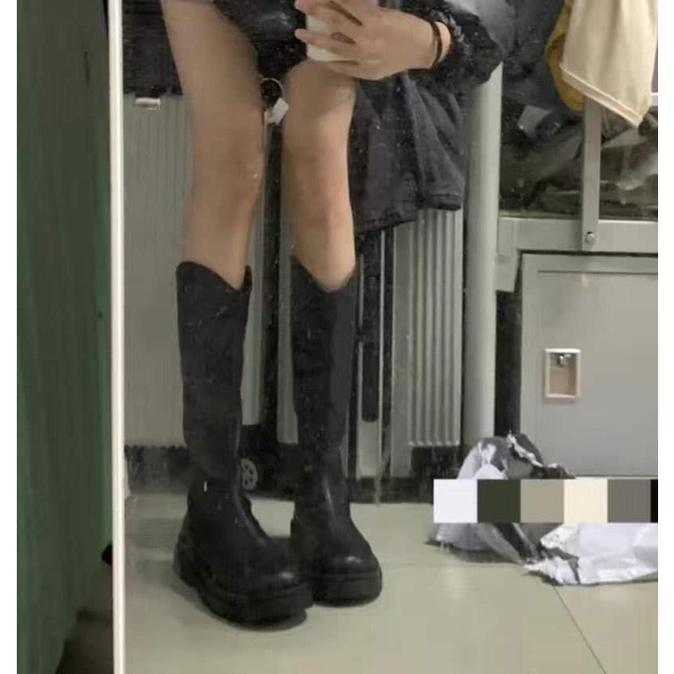 Boots da PU mềm có lót lông mỏng | kèm ảnh thật