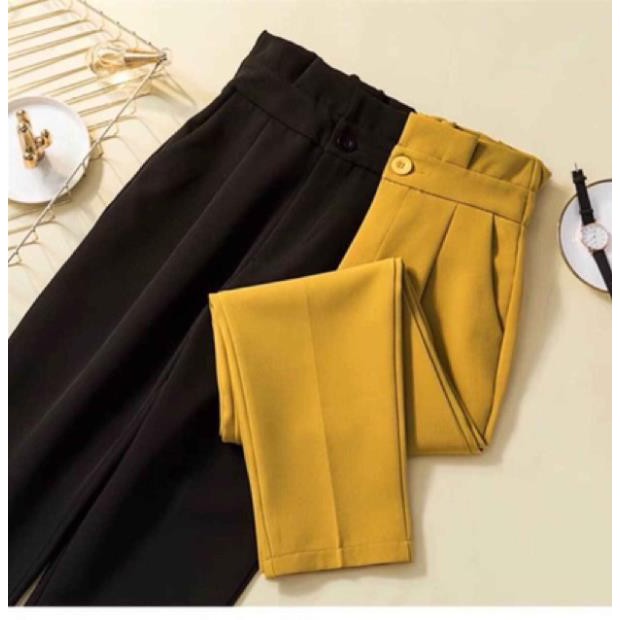 Quần baggy công sở nữ cạp bèo siêu hot | BigBuy360 - bigbuy360.vn