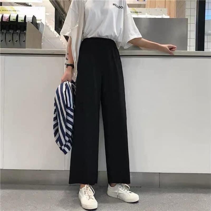 [Mã SKAMLTSW8 giảm 10% đơn 100K]  Quần culottes suông ống rộng nữ