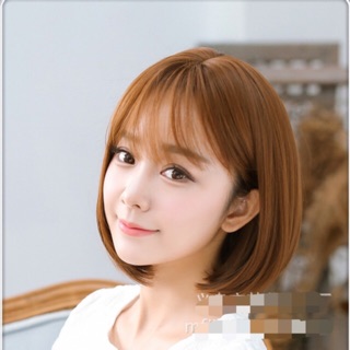 Tóc nguyên đầu ngắn vic tặng lược chuyên dụng + lưới chùm đầu