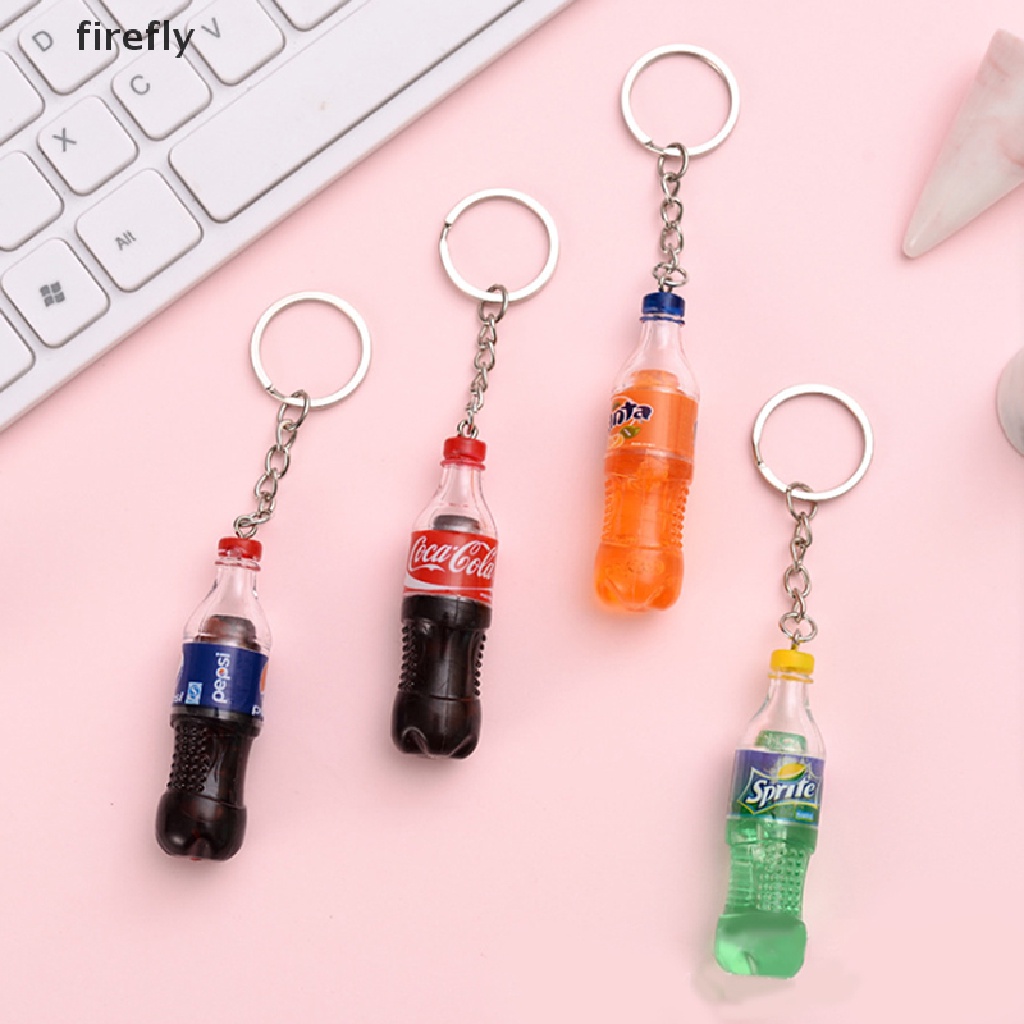Móc Khóa Nhựa Hình Chai Nước Thời Trang