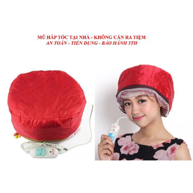 Mũ ủ,hấp tóc cao cấp - mũ chăm sóc tóc bằng điện 2 chế độ dễ sử dụng tiết kiệm được thời gian và chi phí