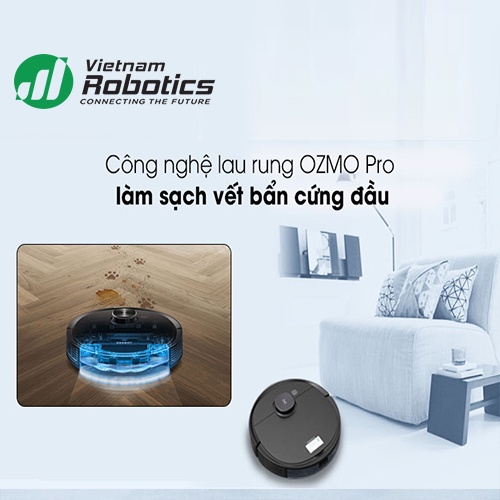 Robot hút bụi Ecovacs Deebot Ozmo T8 AIVI - Tự động-Thông Minh-Hàng chính hãng (Bản Quốc Tế)
