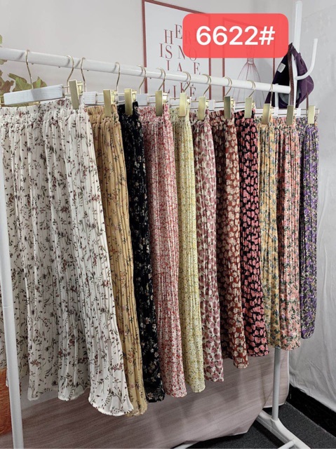 Chân váy hoa nhí vintage dập ly Ulzzang 🌸 CV6622 Hàng Quảng Châu | BigBuy360 - bigbuy360.vn