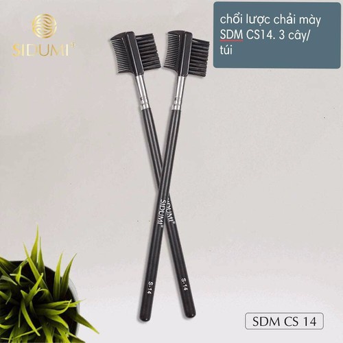 Cọ trang điểm Sidumi chải mày siêu mềm chính hãng Hàn Quốc Túi 3 cây SDM CS14