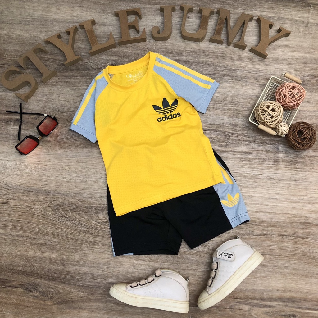 SIZE 1-10  ĐỒ BỘ BÉ TRAI THỂ THAO NGẮN TAY VẢI THUN LẠNH IN CHỮ CHAMPION