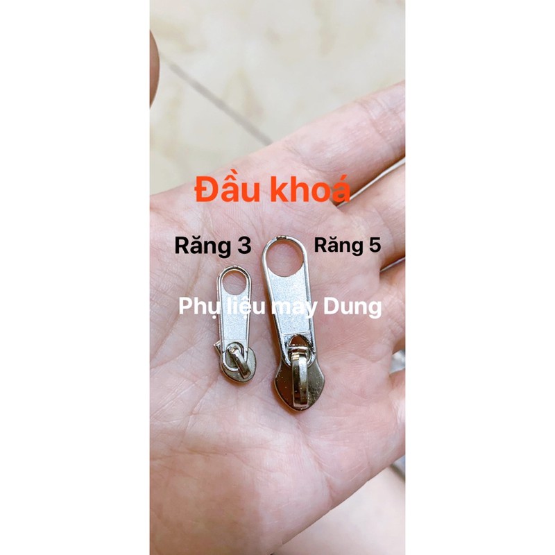 đầu khoá/ củ khoá gắn dây kéo răng cước