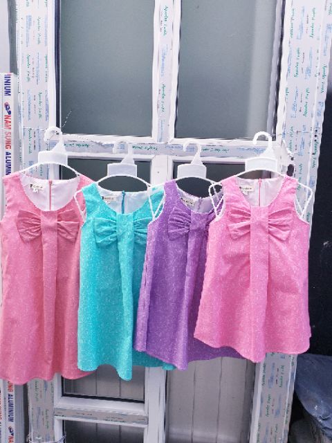 Đầm nơ chữ A sise:8 cho bé từ 28kg đến 31kg
