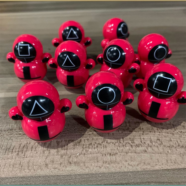 Đồ chơi lật đật hình nhân vật Squid Game mini độc đáo phong cách năm 2021 MM