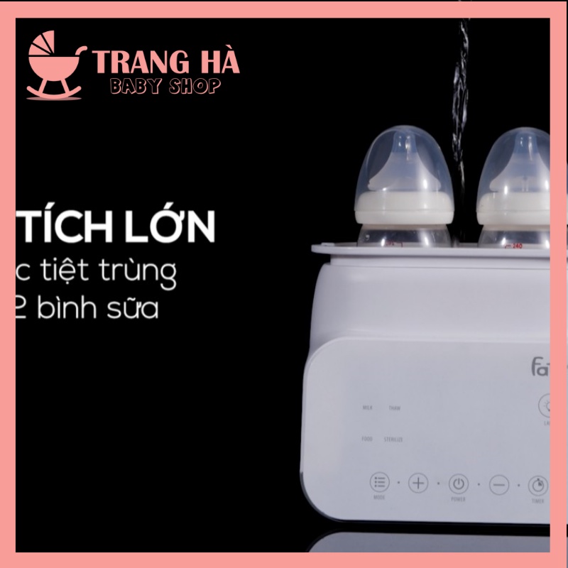 Máy Hâm Sữa Tiệt Trùng Điện Tử Duo 4 Fatzbaby FB3095MX Bảo Hành Chính Hãng 12 Tháng