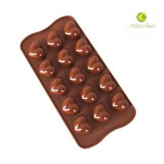 Khuôn socola/thạch silicone hình trái tim