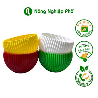Chậu sọc treo trồng hoa, cây kiểng kích thước 20x12cm